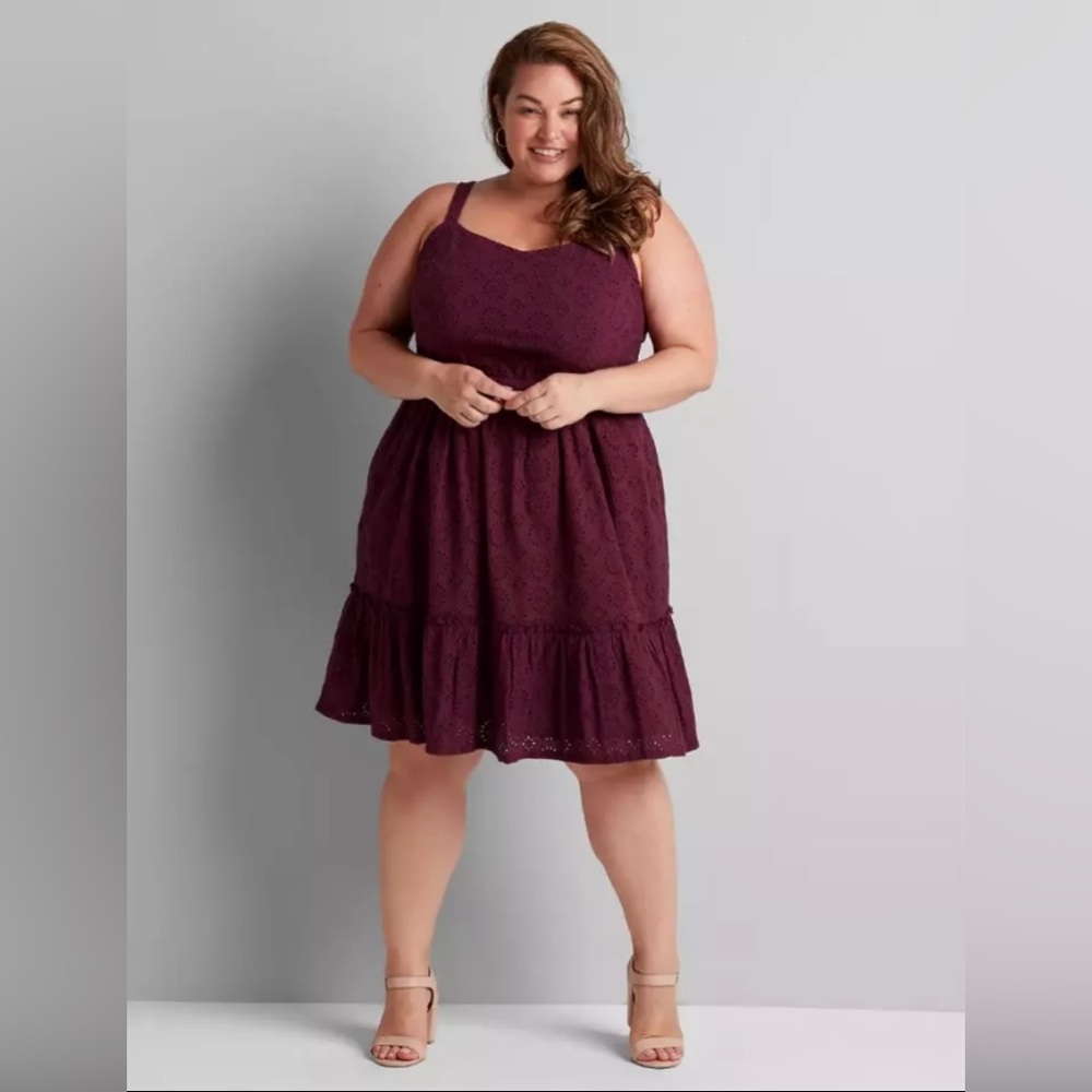 Lane Bryant Eyelet Dress Size 12